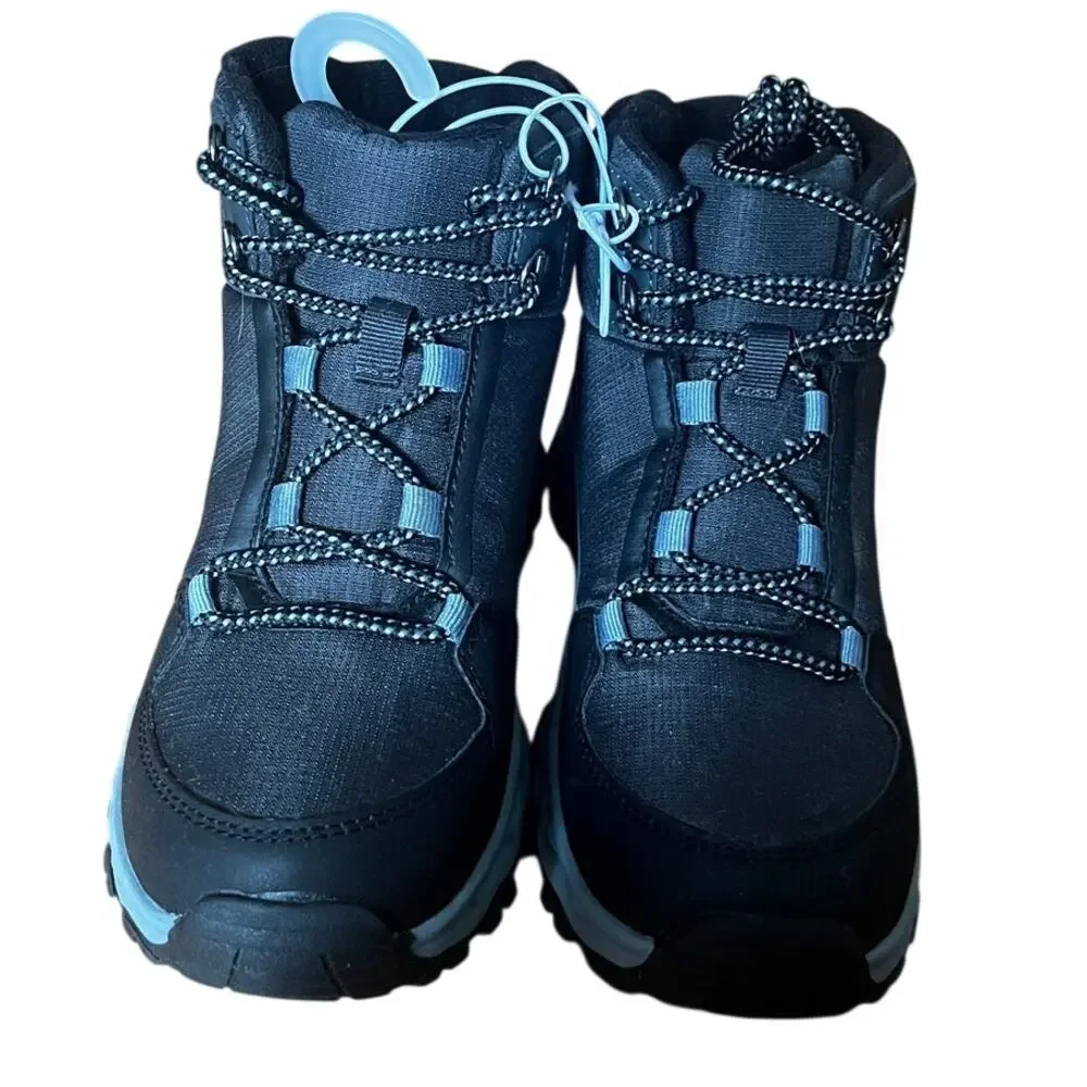 NWT The Children's Place Gray and Black Boy's Winter Boots Big Kid Size 4